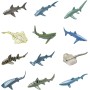 Juego de 12 Tiburones para Bebé, Juguete de Baño, para Niños, Marinos y Animales