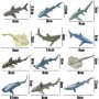 Juego de 12 Tiburones para Bebé, Juguete de Baño, para Niños, Marinos y Animales