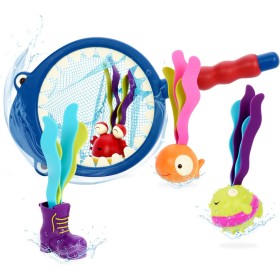 B. toys by Battat- B. Kit Shark Krabbe B. Toys baño de tiburón Agua, Piscina y bañera para Buceo, Juguete para niños a Partir de