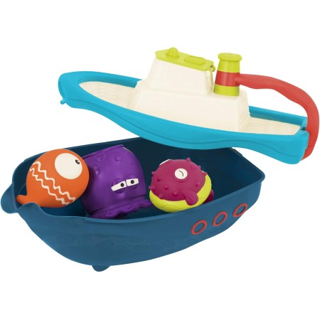 B. toys Playa – Set baño – Barco Accesorios – Juguetes para bebés – 6 Meses + – Off The Hook, Multicolor, Small (Branford Ltd.