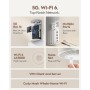 Cudy P4 AX3000 Wi-Fi 6 para todo el hogar, router celular 5G, MU-MIMO, antenas internas, ranura SIM, desbloqueada, malla Cudy y