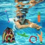 32 Piezas Juguetes de Buceo en Piscina, Paquets de Juguete de Buceo para Niños Que Incluye Palos de Buceo, Puerta de Buceo,