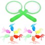 2 Juegos para Niños de Juguete de Baño de Pesca Peces de Colores Artificiales de Acuario Peces Flotantes Falsos con Red de