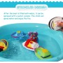 Juguetes de baño(6PCS), Juguetes del Barco de la bañera Juguetes para el baño Suave, Juguetes para el Agua de Aprendizaje de la
