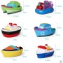 Juguetes de baño(6PCS), Juguetes del Barco de la bañera Juguetes para el baño Suave, Juguetes para el Agua de Aprendizaje de la