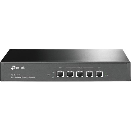 TP-Link TL-R480T+ Router de banda ancha con balanceo de carga,4 puertos WAN,Fuente de alimentación interna universal,Entrada