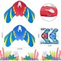 2 Piezas Juego Piscina Juguet, Juguete de Peces Submarinos con Alas Ajustables, Juguetes para Piscinas, Bañera, Aguas Al Aire