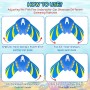 2 Piezas Juego Piscina Juguet, Juguete de Peces Submarinos con Alas Ajustables, Juguetes para Piscinas, Bañera, Aguas Al Aire