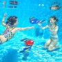 2 Piezas Juego Piscina Juguet, Juguete de Peces Submarinos con Alas Ajustables, Juguetes para Piscinas, Bañera, Aguas Al Aire