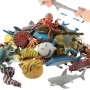 Animal Marino, 18 Paquetes de Juguetes de Goma de baño, Fiesta de Las Figuras del de Juguete de baño Flotante y Blando, baño con