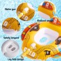 Natación Barca Hinchable Nadar Entrenador Trae Pistola Agua, Asiento de natación Inflable, Flotador de Natación para Bebé,