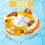 Natación Barca Hinchable Nadar Entrenador Trae Pistola Agua, Asiento de natación Inflable, Flotador de Natación para Bebé,