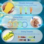 Juguete de Buceo para Niños, 11 Piezas Juegos Piscina Niños, Juguetes para Niños de 4 a 12 años, Juego de Buceo Submarino
