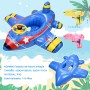 Flotador Bebe, Anillo de Natación Inflable para Bebé, Flotador para Bebe con 2 Pistola de Agua, Avión Hinchable Flotador