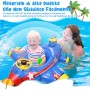 Flotador Bebe, Anillo de Natación Inflable para Bebé, Flotador para Bebe con 2 Pistola de Agua, Avión Hinchable Flotador