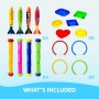 JOYIN Juguetes de Buceo 18 Piezas Juegos de Agua Verano Piscina Juguetes para Nadar bajo el Agua Conjunto Juguetes de