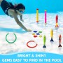JOYIN Juguetes de Buceo 18 Piezas Juegos de Agua Verano Piscina Juguetes para Nadar bajo el Agua Conjunto Juguetes de