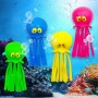 Juego de 4 Globos de Agua de Pulpo, Juguete de Baño para Bebés, Juguetes de Piscina para Niños, Rellenos de Bolsas de Fiesta de