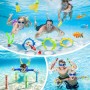 39pcs, Juguetes de Buceo, Juegos para Nadar bajo el Agua. Conjunto de Entrenamiento para Piscina, Natación Subacuática, Verano,