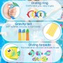 23 Piezas Juguetes de Buceo, Juguete Acuático para Piscina Seguro no tóxico Conjuntos de Juegos de Agua conanillos de Buceo y