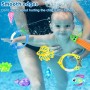 23 Piezas Juguetes de Buceo, Juguete Acuático para Piscina Seguro no tóxico Conjuntos de Juegos de Agua conanillos de Buceo y
