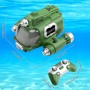 RC Barco Juguetes para Niños Niñas, 2.4GHZ Recargable Control Remoto Lancha Motora con Agua Rociada/Luz Doble Hélice Control