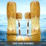 Juguetes Inflables de Fila Flotante, 4 Piezas Juego de Troncos Inflables, Juguetes Inflables para Piscina, Flotador Inflable