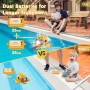 Barco Teledirigido, Lancha Teledirigida con Luz y Función Pulverización, Barcos RC de 2,4 GHz para Piscinas y Lagos,