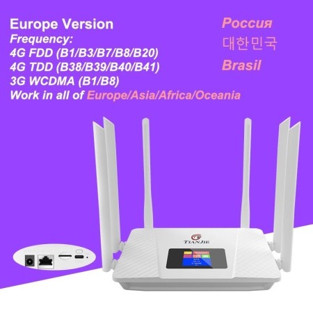 Nuevo enrutador WiFi 4G LTE Cat 4, chipset MTK, enrutador módem LTE, e