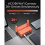 Cudy Enrutador De Viaje Wi-Fi De Bolsillo AC1200, Extensor/Repetidor para Hotel y Red Pública, WISP, Cliente y Servidor VPN,
