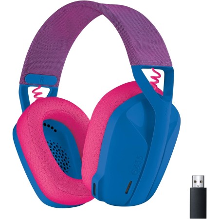 Logitech G G435 Auriculares Inalámbricos LIGHTSPEED para Gaming, Ligeros, micrófono Integrado, Batería de 18 Horas, Compatibles