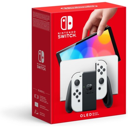 Nintendo Switch (OLED) console de jeux portables 17,8 cm (7") 64 Go Écran tactile Wifi Blanc