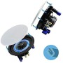 Herdio 4 "Techo Altavoz montado en la Pared Altavoz Compatible con Bluetooth baño Impermeable Dormitorio de Cocina