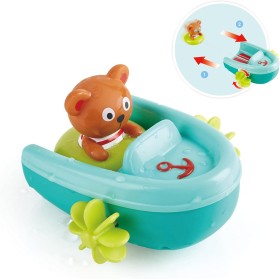 Hape Lancha para la Bañera | Juguete de Baño Interactivo | A Partir de 12 Meses