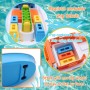 Toyland® 41cm (16") Barco de Carga Colorido de con Puertas Móviles, Grúa y 6 Contenedores de Plástico - Juguete Acuático
