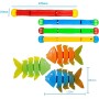 Juguetes de Buceo, Juguetes para Nadar bajo el Agua, Juguete Acuático para Piscina​, 4PCS Sticks de Buceo y 3PCS Pescados Salto