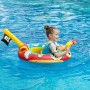 Flotador Bebe, Flotador para Bebe con Pistola de Agua Barco Pirata Flotador Piscina Inflable Anillo de Natación para Bebés Niños