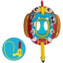 Flotador Bebe, Flotador para Bebe con Pistola de Agua Barco Pirata Flotador Piscina Inflable Anillo de Natación para Bebés Niños