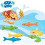 COLORBABY 49536, Set juguetes buceo 17 piezas, CB Toys, Juegos para bucear en el agua, Incluye 4 palos, 4 aros, 4 tiburones, 3