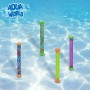 COLORBABY 49536, Set juguetes buceo 17 piezas, CB Toys, Juegos para bucear en el agua, Incluye 4 palos, 4 aros, 4 tiburones, 3