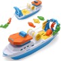 Toyland® 40cm (16") Barco de Pesca Colorido de con Puertas Móviles Anzuelo de Pesca y Peces de Plástico - Juguete Flotante de