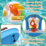 Toyland® 40cm (16") Barco de Pesca Colorido de con Puertas Móviles Anzuelo de Pesca y Peces de Plástico - Juguete Flotante de