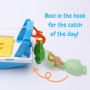 Toyland® 40cm (16") Barco de Pesca Colorido de con Puertas Móviles Anzuelo de Pesca y Peces de Plástico - Juguete Flotante de