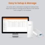 Tenda-Punto de Acceso WiFi O3, Alcance 5Km, Antenas de 12dBi, Modo WIS