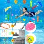 Juguetes de Buceo,27 Piezas Juegos de Agua para Piscina,Regalo Anillos de Buceo para Niño 5-12 años Juguete Submarino de Verano