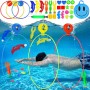 Juguetes de Buceo,27 Piezas Juegos de Agua para Piscina,Regalo Anillos de Buceo para Niño 5-12 años Juguete Submarino de Verano