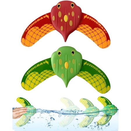 2 pcs Juego Piscina Juguet Grandes, Juguete de Peces Submarinos con Alas Ajustables, Juguetes Son Adecuados Para Cursos de