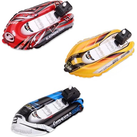 3 Piezas Barco de Juguete, Barco de Juguete para Bañera, Barco de Juguete para Agua, Yate de Juguete, Bote Inflable Niño,