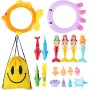 Juguete de Buceo, 19 Piezas Juguetes de Buceo en Piscina, Juguetes de Buceo Subacuáticos, Juguetes de Piscina Buceo en Piscina