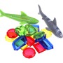 34pcs Juguetes de Buceo Conjunto para Niños Incluir Torpedos Bandidos*4,Anillos de Buceo*4,Algas Marinas*3,Gemas de Buceo